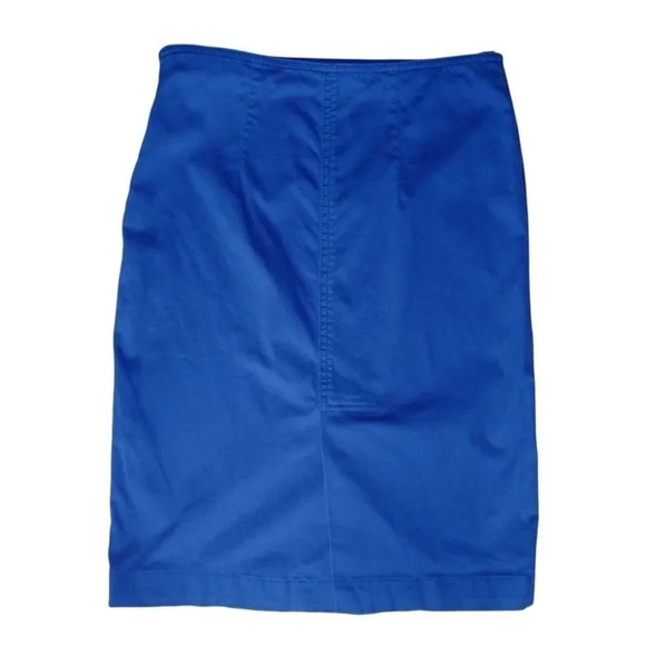 Tristan Pencil Skirt Stretch Royal Blue 4 - Picture 6 of 8